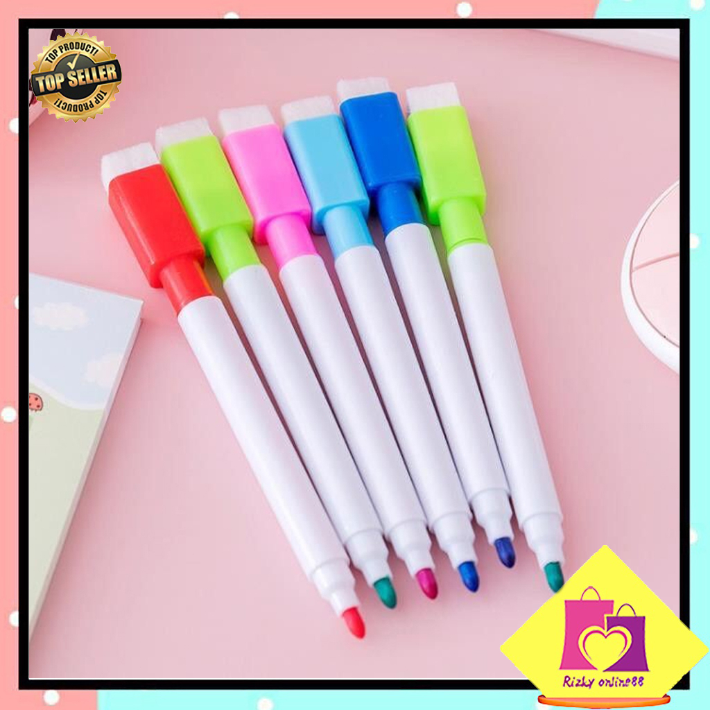 Rizkyonline88 Wipe And Clear Marker / Whiteboard Magnet Color Marker P05 5 n 10 ชิ้น