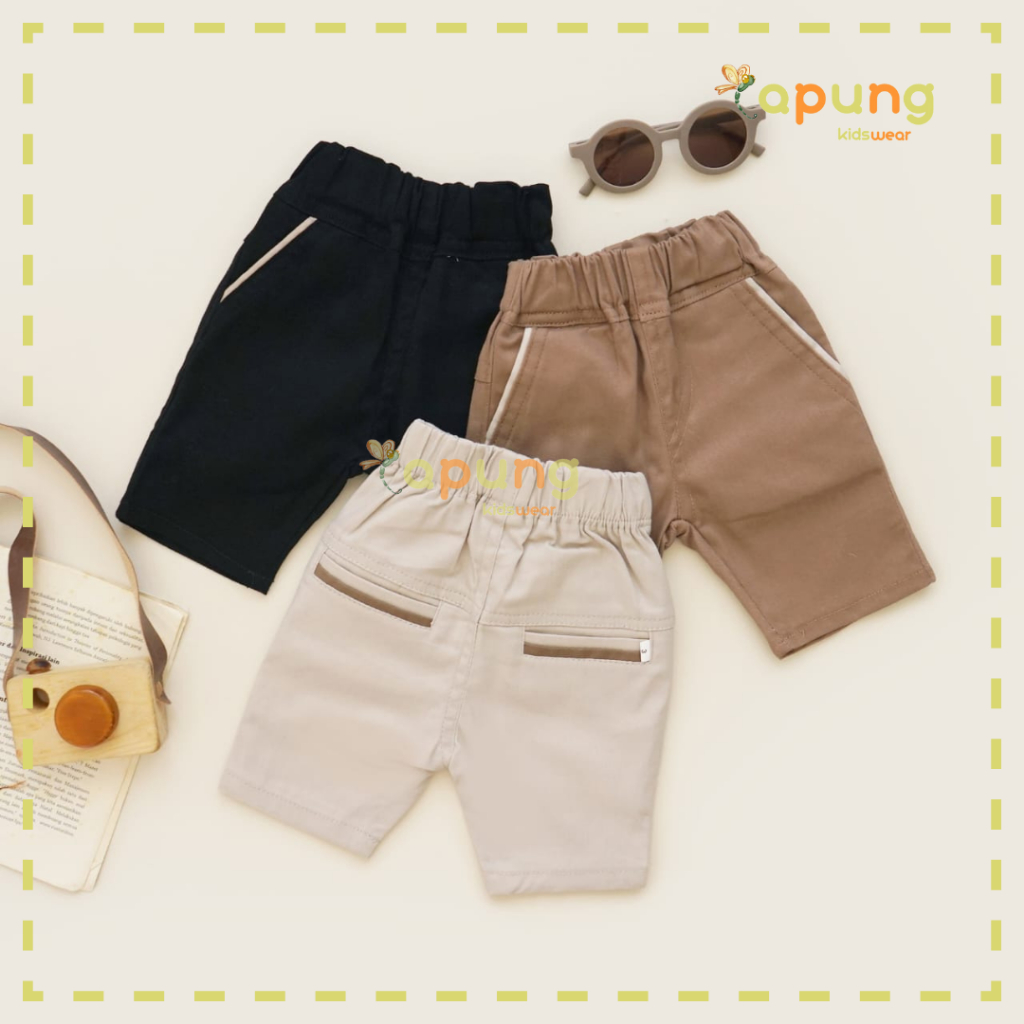 PREMIUM (CAPUNG KIDSWEAR) BOYS CHINO SHORTS (6 MONTHS-7 YEARS)