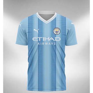 เสื้อกีฬาแขนสั้น ลายทีม Jersey M City Home 2023 2024