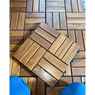 LITE NEW Version _ LANTAI KAYU JATI / UBIN KAYU JATI Portable / DECKING TILE / DECKING KAYU / PARQUET / PARKET / LANTAI TAMAN DEKORASI RUANGAN INDOOR/OUTDOOR