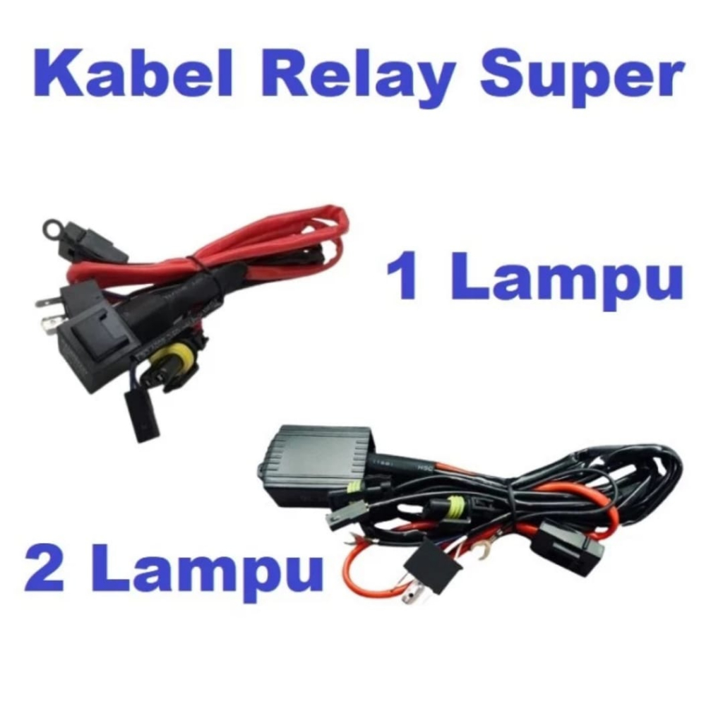 Super Relay Cable HID Projector Bished Projector LED Motorcycle Car H4