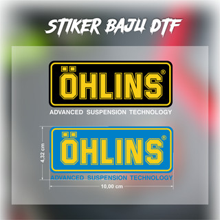 Dtf หน่วยพิมพ์หน้าจอ OHLINS PATCH