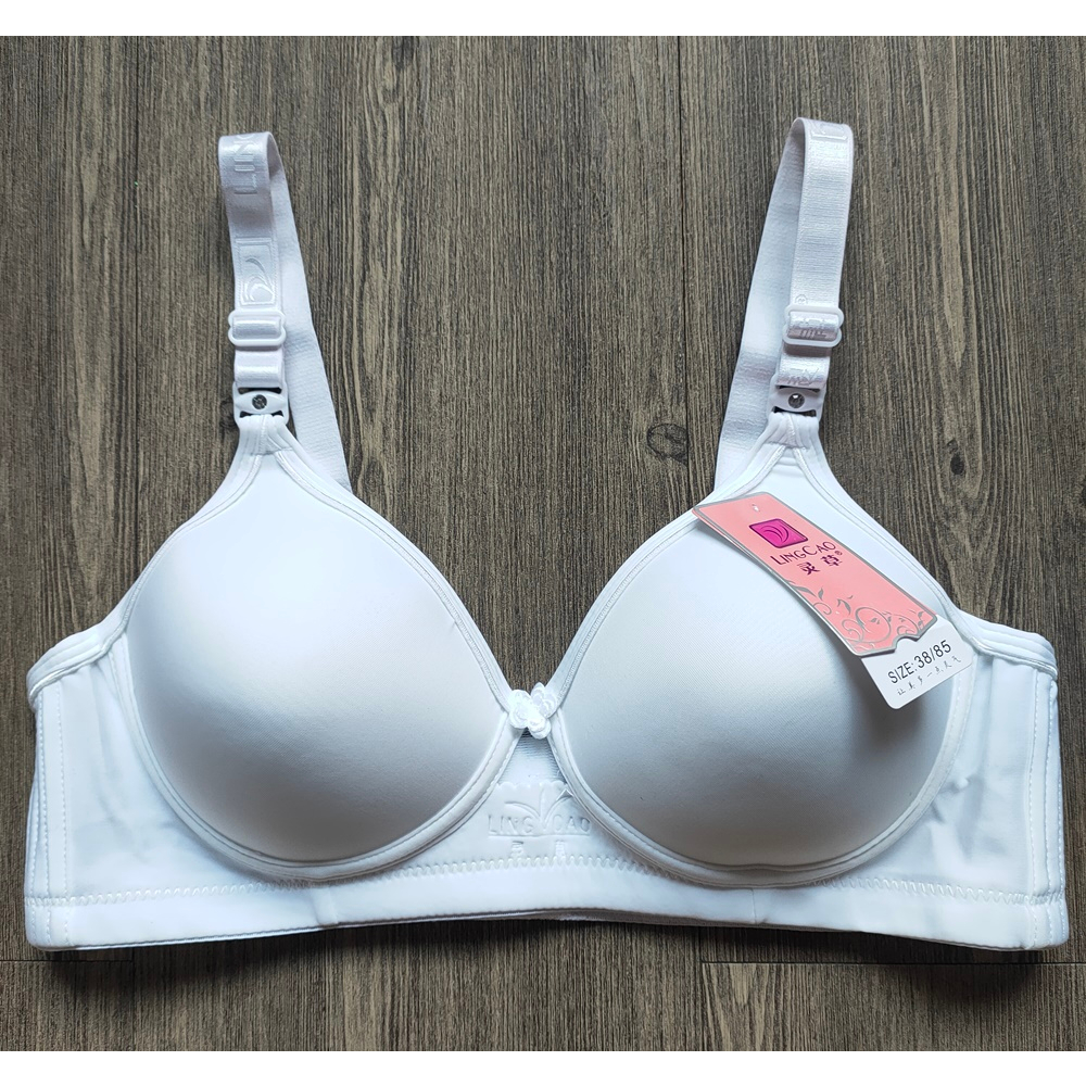 Lingcao B5 Bra Size 36 - 42 Cup B Medium Foam No Underwire 3 Hooks