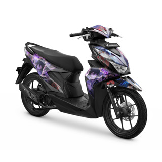 สติกเกอร์รูปลอก แบบเต็มตัว ลายการ์ตูนนารูโตะ สําหรับ Honda Beat Deluxe 2020 2021 2022 2023