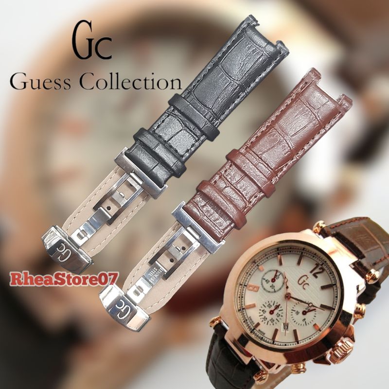 Gc LEATHER Watch Strap GUESS LEATHER Watch Strap