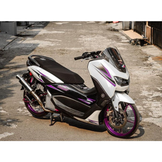 สติกเกอร์ แถบ ALL NEW NMAX 155 แบบใส ลาก VIOLET