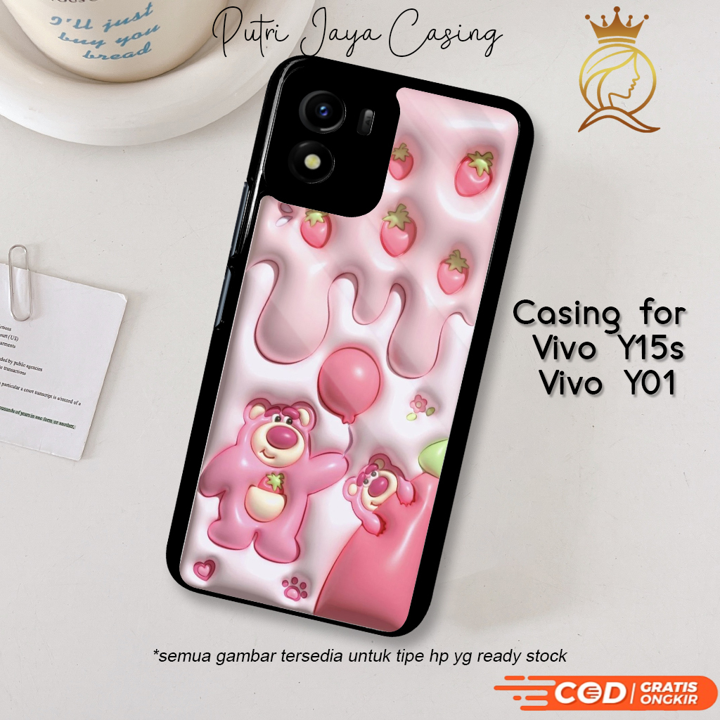 HP Vivo Y15s Y01 เคสโทรศัพท์ Vivo Y15s Y01 Motif 07 น่ารักล่าสุดกรณีน่ารักกรณีอะนิเมะกรณีอะนิเมะกรณี