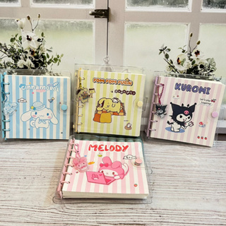 สมุดโน้ตบุ๊ก Sanrio Square Binder Book ขนาด A6 น่ารัก คุณภาพพรีเมี่ยม สําหรับเด็ก มี 4 แบบ ราคาขายส่ง