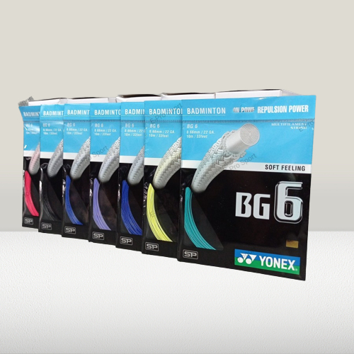 ลูกปัด YONEX BG6 BADMINTON STRINGS - BG 6 SP ORIGINAL 100% HOLOGRAM GOLD