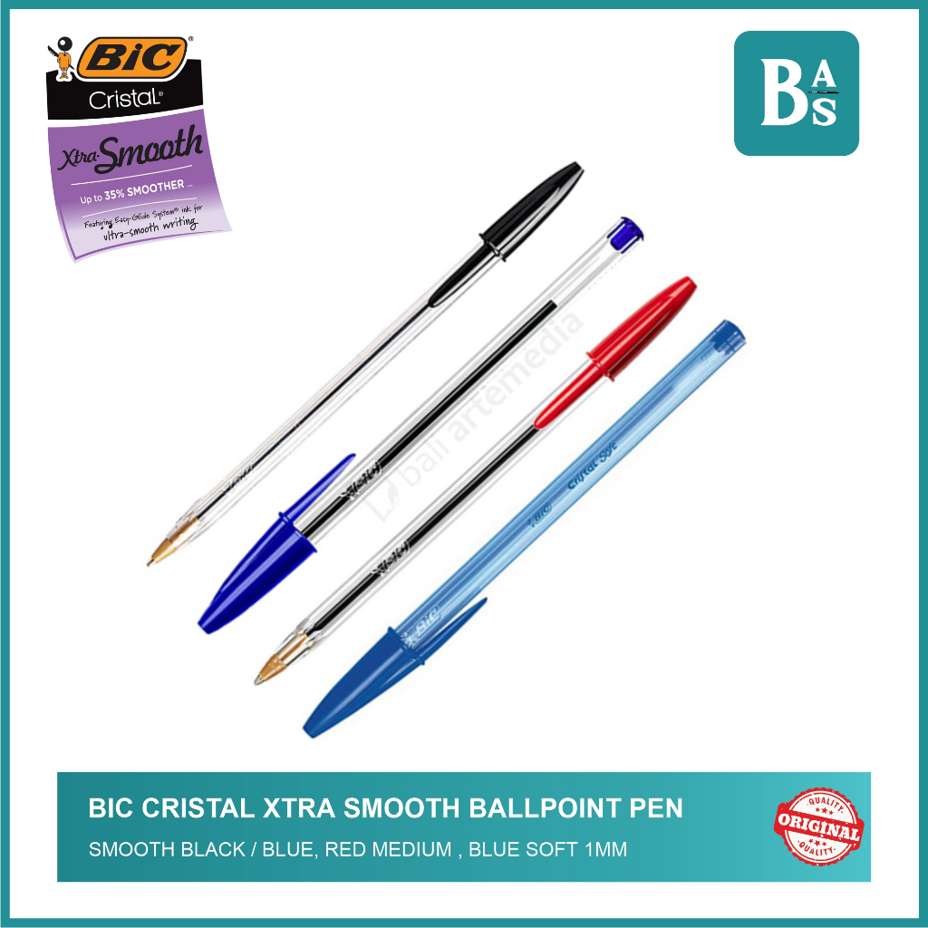 ปากกาลูกลื่น BIC Cristal Xtra Smooth - (1มม.)