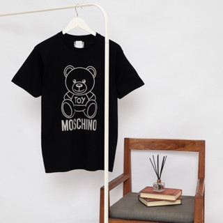 เสื้อยืด ลาย Moschino Silver Bear สําหรับผู้ชาย