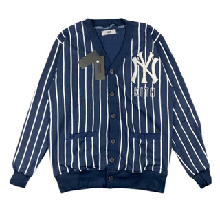 Kith X NEW YORK YANKEES NY STRIP NAVY KNIT CARDIGAN