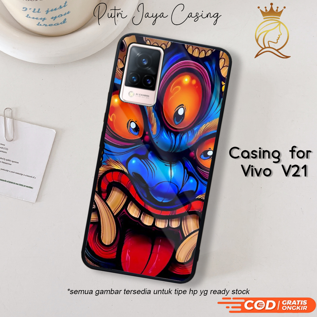 เคส Vivo V21 ล่าสุด Graffiti 06 เคส Vivo V21 Hardcase Softcase Glossy Kesing PutriCase