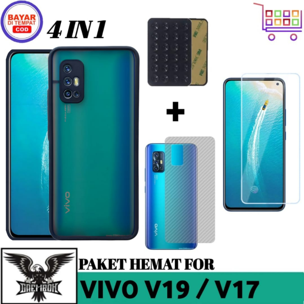 SOFT CASE VIVO V19 CASE MY CHOICE AERO FREE TEMPERED GLASS + GARSKIN และ OCTOPUS