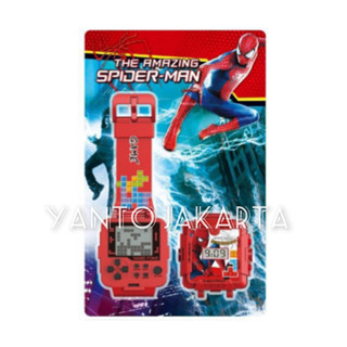 นาฬิกาข้อมือ Spiderman GAME TETRIS สําหรับเด็กผู้ชาย