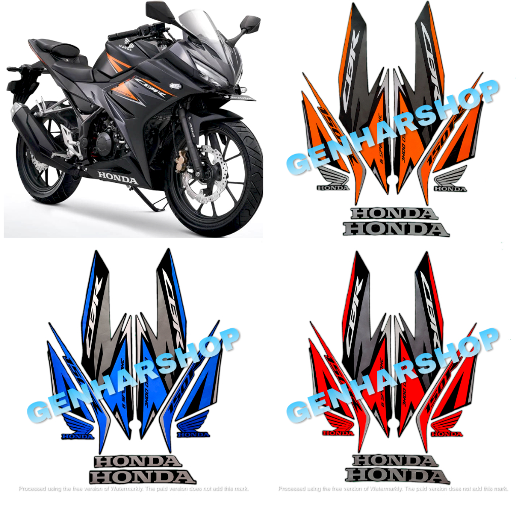 HONDA CBR 150R 2019 MOTORCYCLE BODY STRIPING STICKERS CBR 150R 2019 มาตรฐานชุดเต็มแถบรถจักรยานยนต์