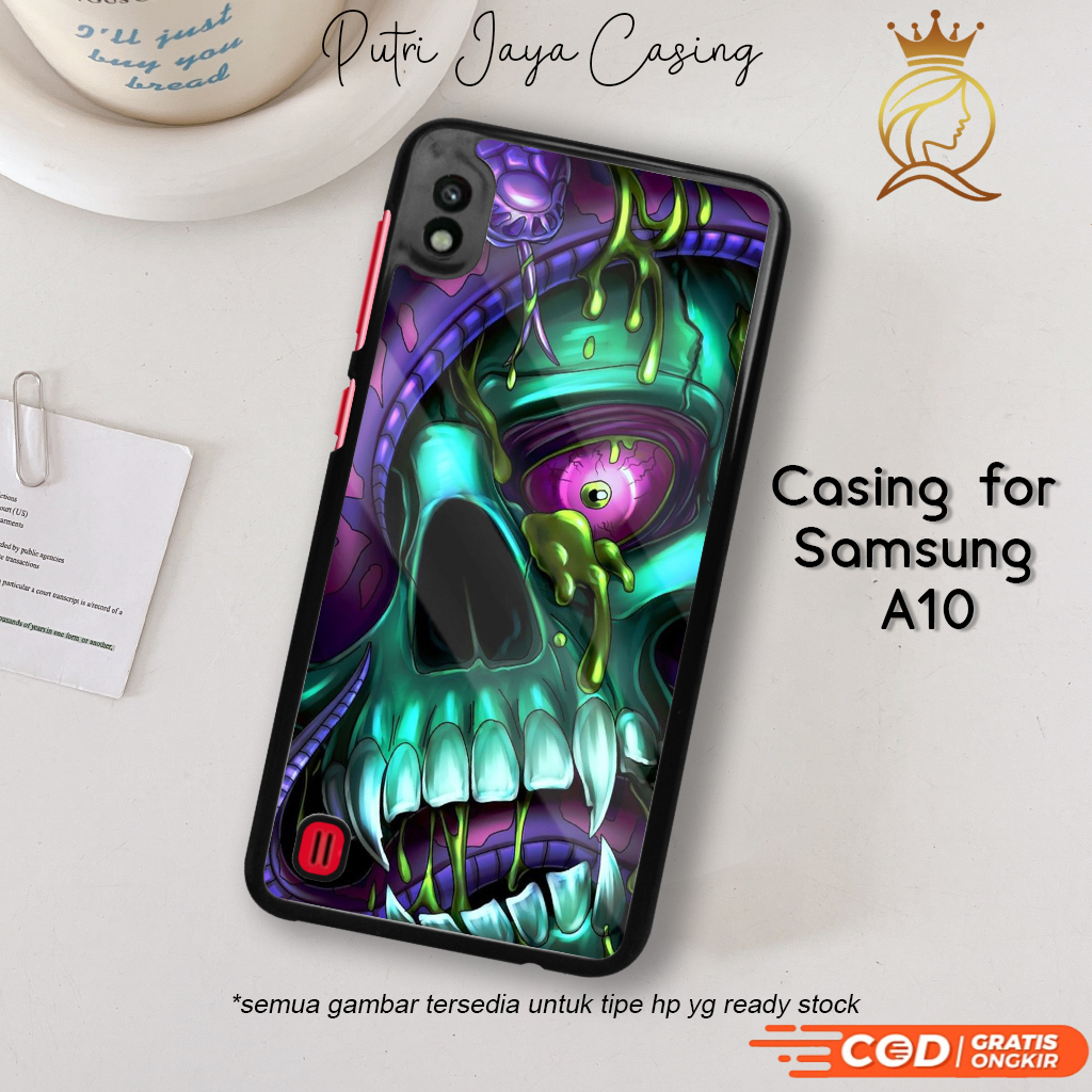 HP Samsung A10 Aesthetic Motif GRFTY 06 เคสโทรศัพท์ล่าสุดหรูหราน่ารัก Cool Plain Wavy Wave สายคล้องน