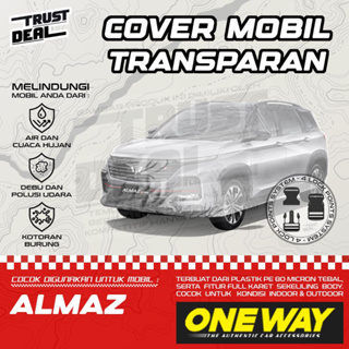 Wuling ALMAZ ผ้าคลุมรถยนต์พลาสติก กันน้ํา แบบหนา สีโปร่งใส