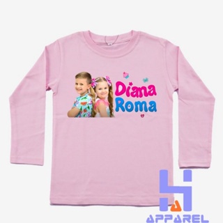 เสื้อยืดแขนยาว ลาย Diana ROMA สําหรับเด็ก