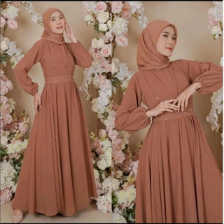 Gamis TERBARU RATU DRESS JP M L XL XXL ชุดเดรส มีซิปด้านหน้า สําหรับผู้หญิง เหมาะกับมุสลิม