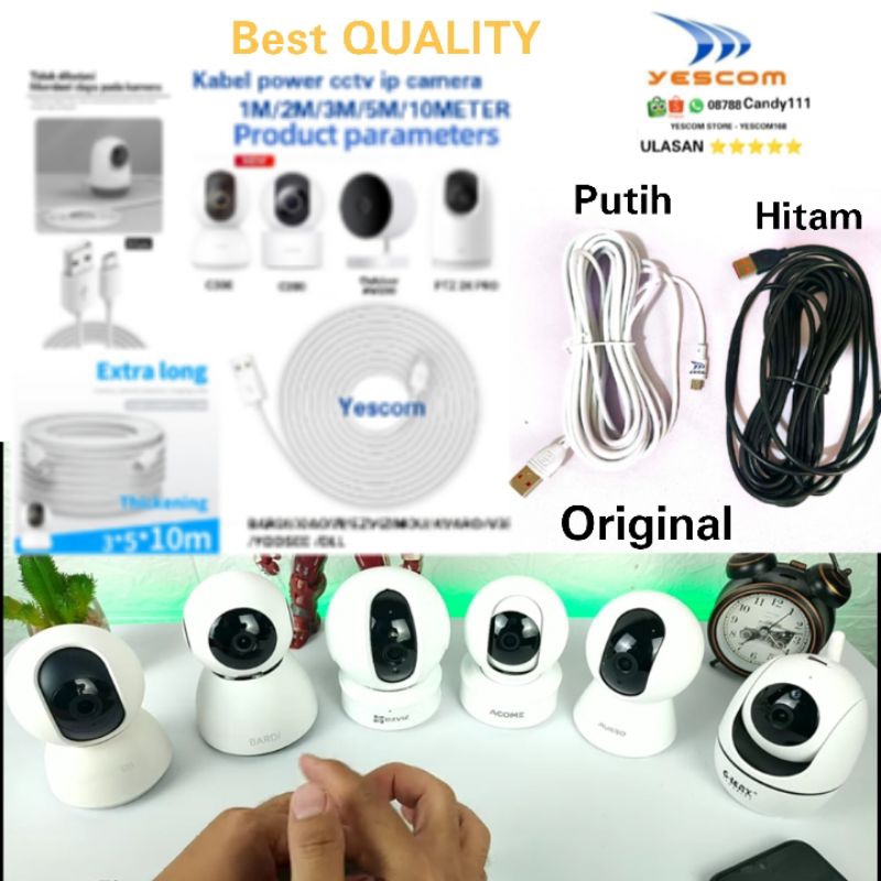 สายไฟ MICRO USB 5 เมตรสําหรับกล้องวงจรปิด IP กล้อง BARDI/XIAOMI/EZVIZ/GADGET ราคา ถูกที่สุด ดีลบีเคเค แกลเลอรีภาพที่ 5