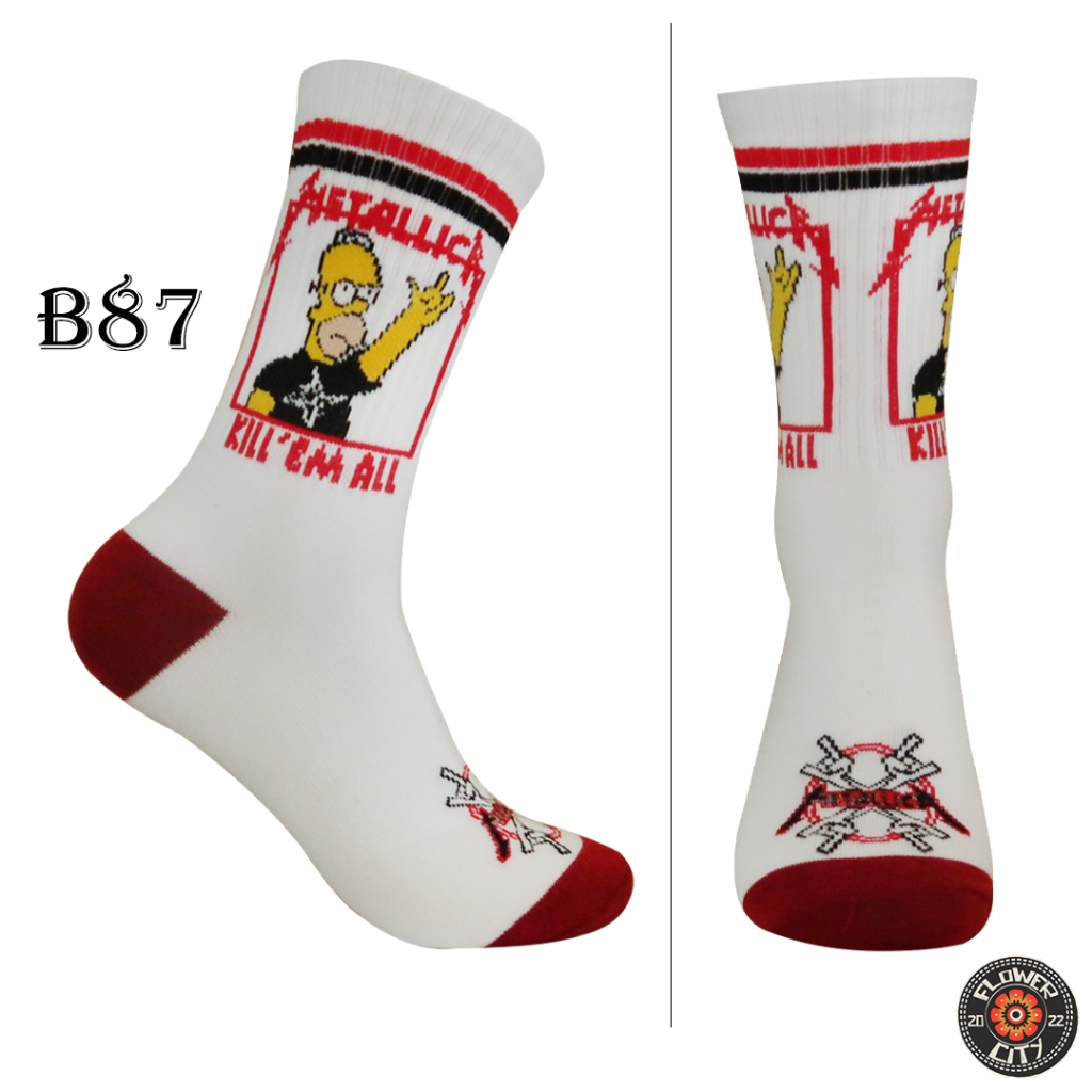 Oldschool Socks Metallica Band Motif (FC) No. B87