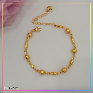  สร้อยข้อมือ สร้อยข้อมือผู้ใหญ่ kombi doff เครื่องประดับชุบทอง Gl070