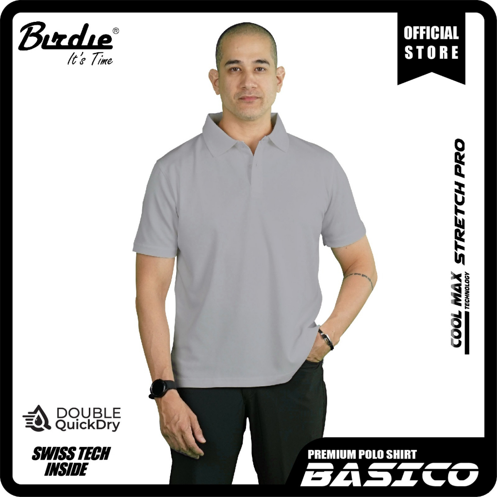 BASICO Double Quick Dry 3 เสื้อโปโลพิเก้โพลีเอสเตอร์