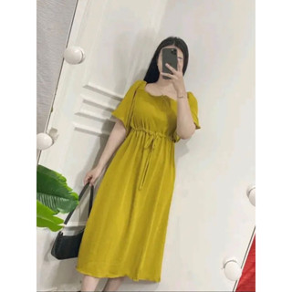 Zahra MIDI DRESS MIDI DRESS MUSLIMAH ชุดเดรส ลายดอกไม้ สําหรับผู้หญิง/FUJI DRESS Drawstring Front CRINKLE