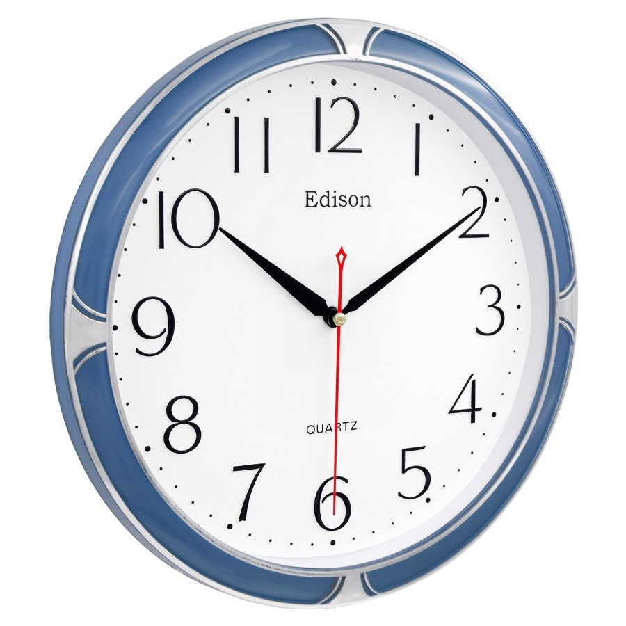 EDISON EQ-201 T23 นาฬิกาแขวนดีไซน์คลาสสิกโครเมียม