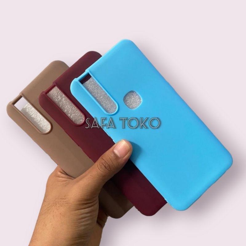 Vivo V15 / Vivo 1819 เคสซิลิโคนสีลูกกวาด