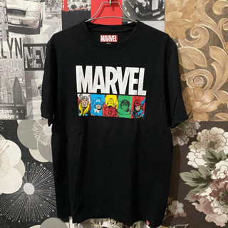 เสื้อยืด พิมพ์ลายตัวอักษร Marvel text avengers