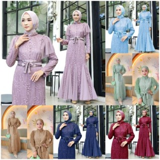 Flora DRESS FASHION ชุดเดรส MAXI DRESS GAMIS LEBARAN แฟชั่นใหม่ล่าสุด สําหรับผู้หญิง 2023 FH