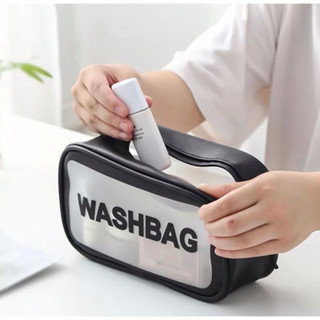 Almirah 1-WASHBAG กระเป๋าเครื่องสําอาง PVC หนัง PU กันน้ํา กระเป๋าใส กระเป๋าเดินทาง ออแกไนเซอร์