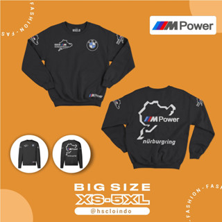 เสื้อแจ็กเก็ตกันหนาว คอกลม ผ้าขนแกะ ขนาดใหญ่ สําหรับ BMW M Power NURBURGRING XS S M L XL XXL 3XL 4XL 5XL