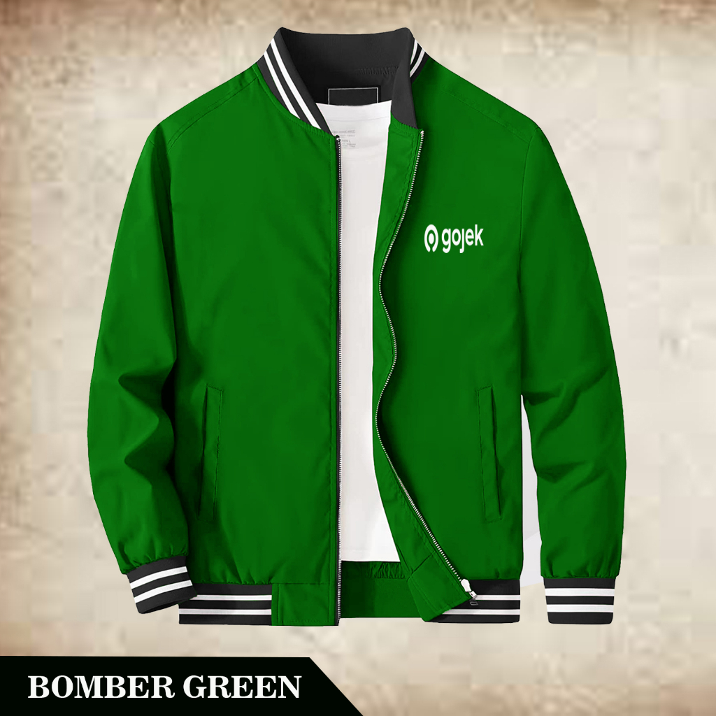 ล่าสุด Gojek Outdoor Bomber Jacket / เสื้อแจ็คเก็ต Gojek ล่าสุด 2023 / เสื้อแจ็คเก็ต Gojek Jakey / G