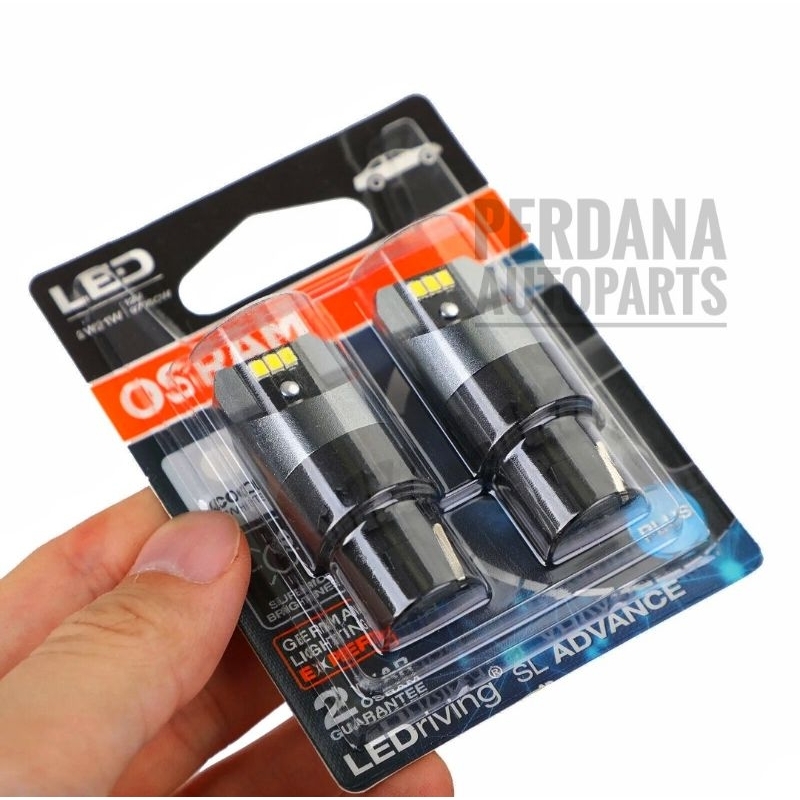 OSRAM หลอดไฟ LED T20 W21W 12V 2.5W สีขาวนวล มี 2 หลอด