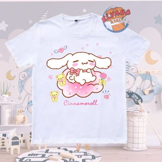 เสื้อยืด พิมพ์ลายตัวละคร Cinnamoroll สําหรับเด็ก