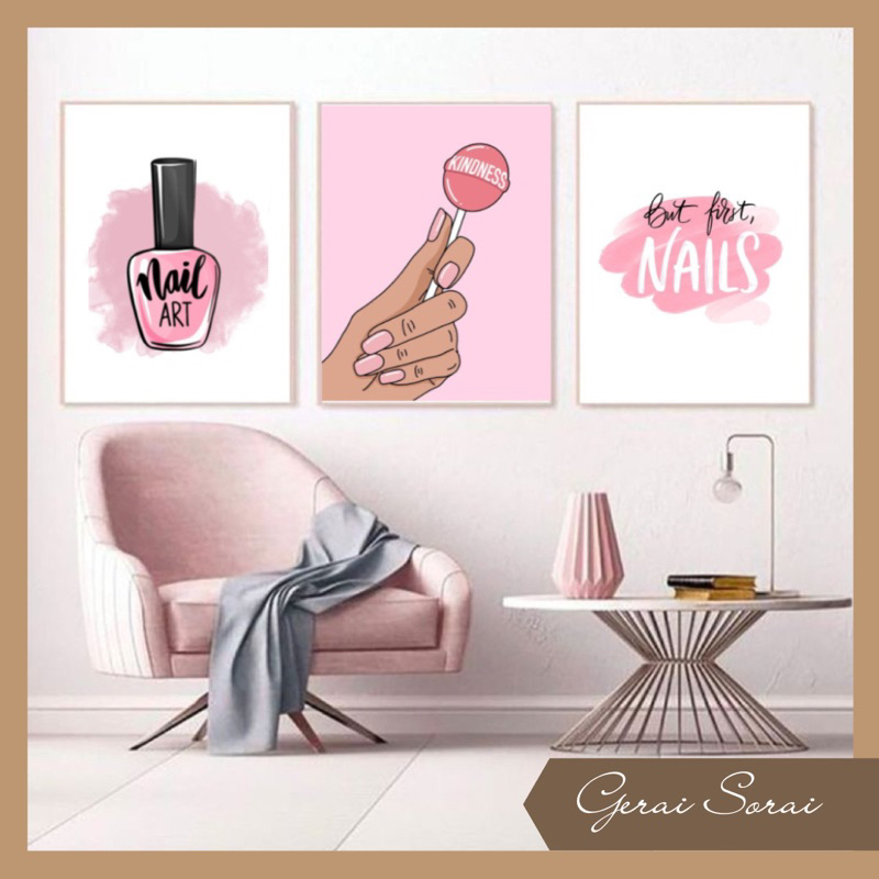 [ตกแต่ง WALL] NAIL ART WALL DECOR
