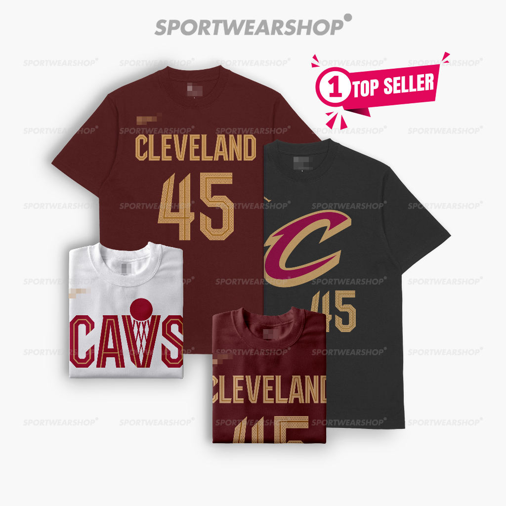 เสื้อยืดบาสเก็ตบอล Nba Cleveland Cavaliers 45 Mitchell ICON - สมาคม - City - Statement 2023