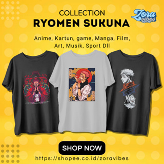 เสื้อยืด พิมพ์ลายการ์ตูนอนิเมะ Ryomen Sukuna Jujutsu Kaisen