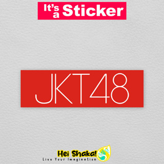 Jkt48 สติกเกอร์ไวนิล ลายวงดนตรี Idol Group กันน้ํา สําหรับติดตกแต่ง