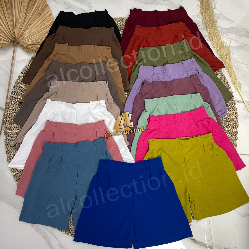 ALCollection - Crinkle Airflow Hotpants Shortpant Ruffle Ribbon Cringkel Shorts