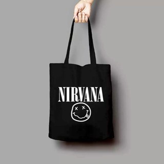 Nirvana กระเป๋าผ้าแคนวาส TOTEBAG /TOTEBAG /TOTE BAG สําหรับผู้หญิง