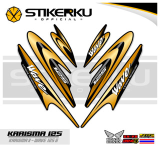 สติกเกอร์ ลาย Charisma STRIPING 125th MOTIF 17th Charisma STICKER X 125 D พร้อมส่ง DECALS Variations STRIKER Contemporary Charisma SIKER Unique ORI Stickersimple STRIPING Motocycle Trim WAVE 125s SUPRA Father stickerkustore