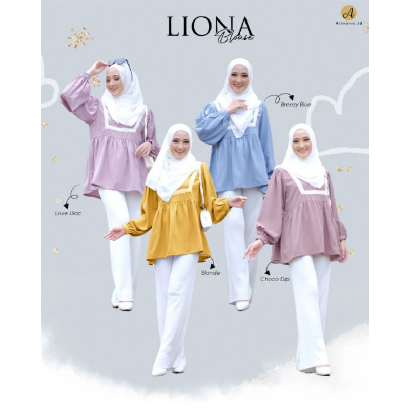 เสื้อเชิ้ตผู้หญิง KEMEJA BLOUSE LIONA โดย AIMANA