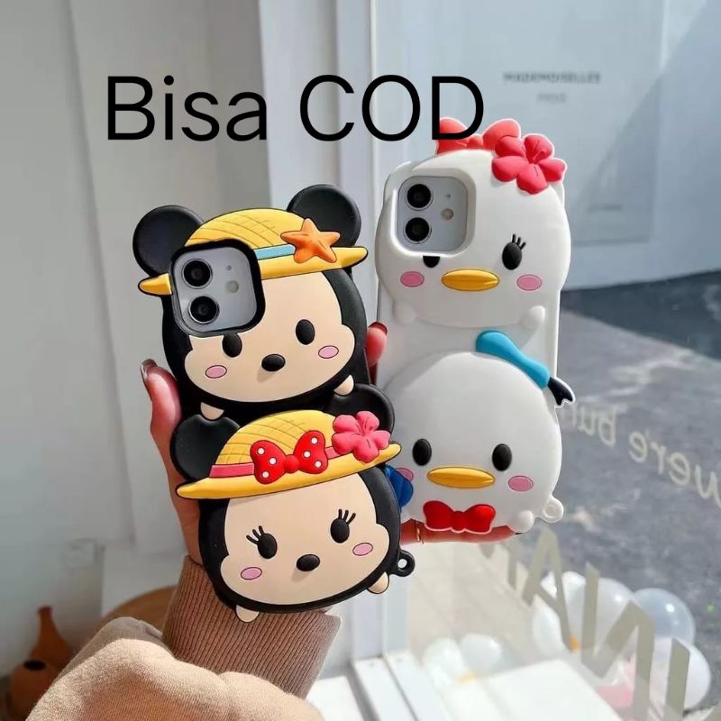 Oppo A16 A54 A16s A5s A12 A7 A11k F9 Casing 3D Character Tsum Tsum
