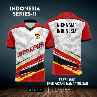 Jersey BADMINTON เสื้อยืดกีฬา LARI INDONESIA SERIES-11