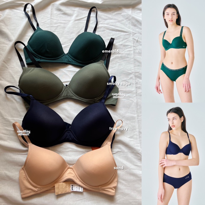 [ONE SET] 1 F*LA Airlight เกาหลี Pushup Technology บราไร้สายไม่มีลวดโฟมหนา Push Up Bra Wirefree Bral