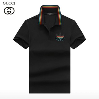 เสื้อโปโล คอปก แบรนด์เนม GU CCI9003 นําเข้ากระจก สําหรับผู้ชาย